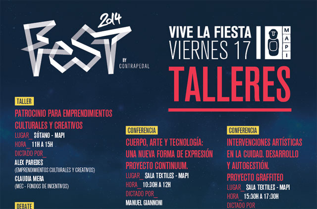 FestContrapedal 2014 - Conferencias y Talleres