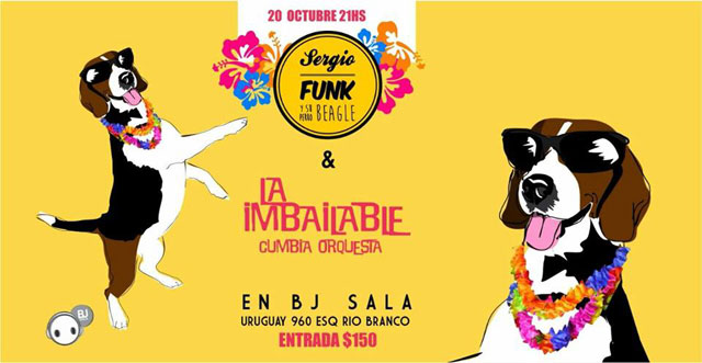 Sergio Funk y su perro Beagle